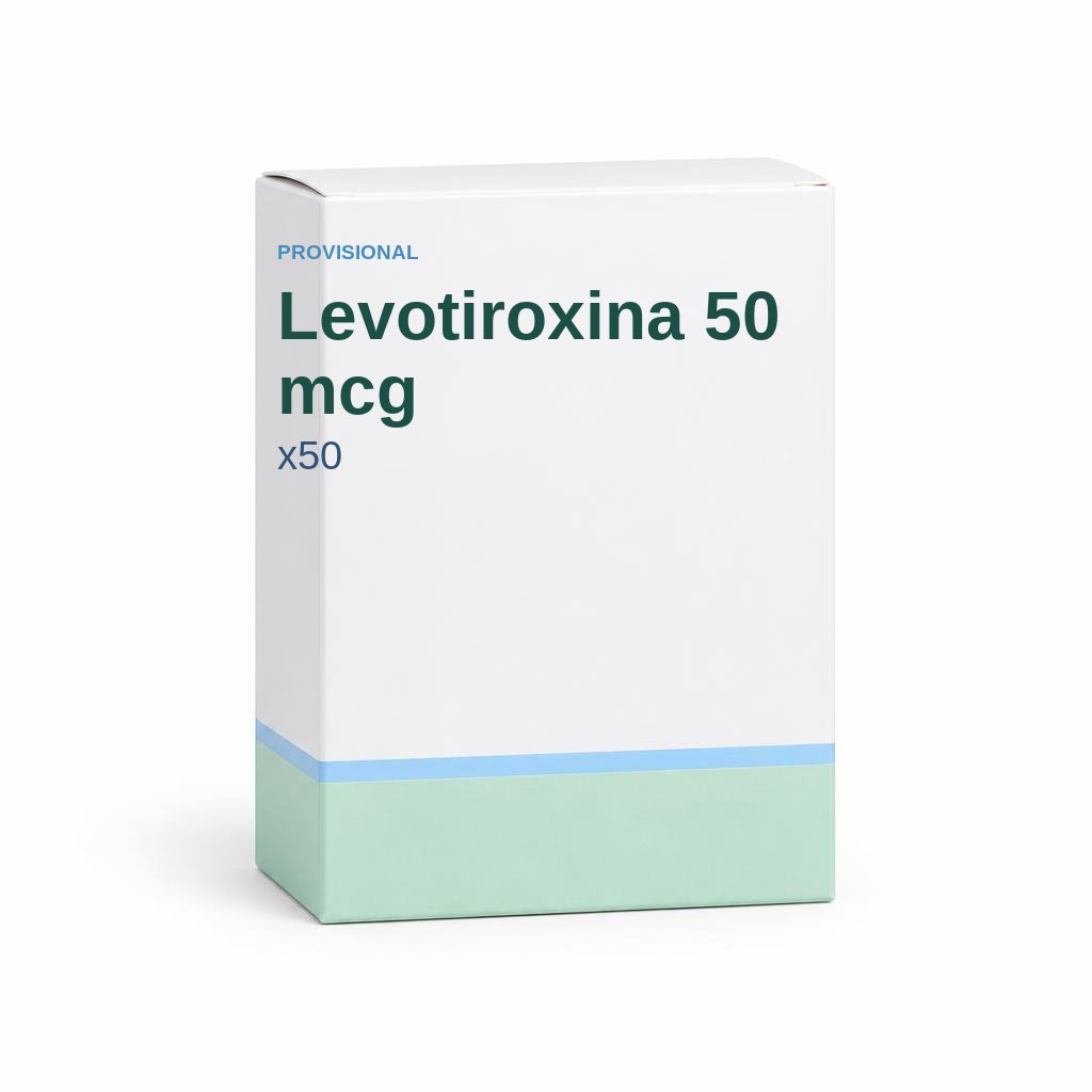 Levotiroxina 50 mcg x50