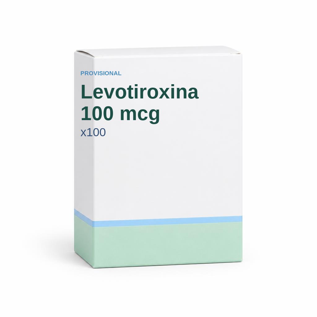 Levotiroxina 100 mcg x100