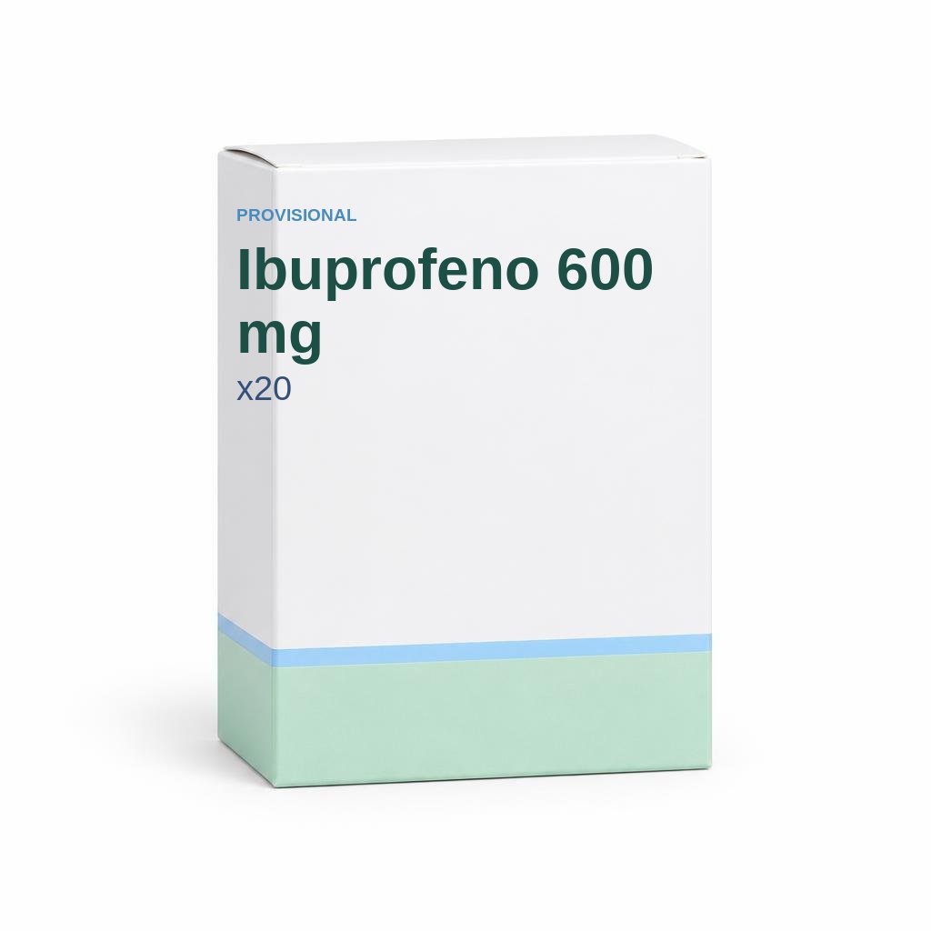 Ibuprofeno 600 mg x20