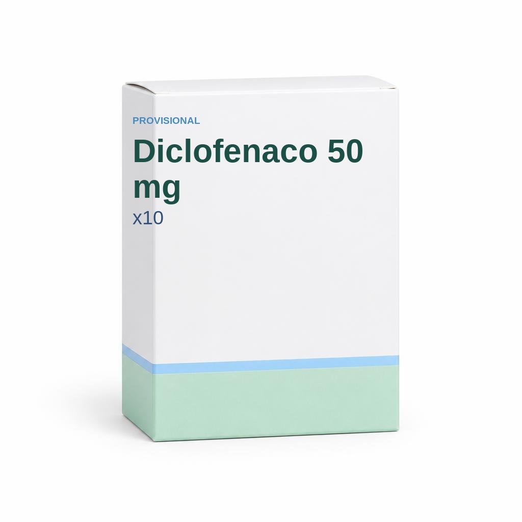 Diclofenaco 50 mg x10